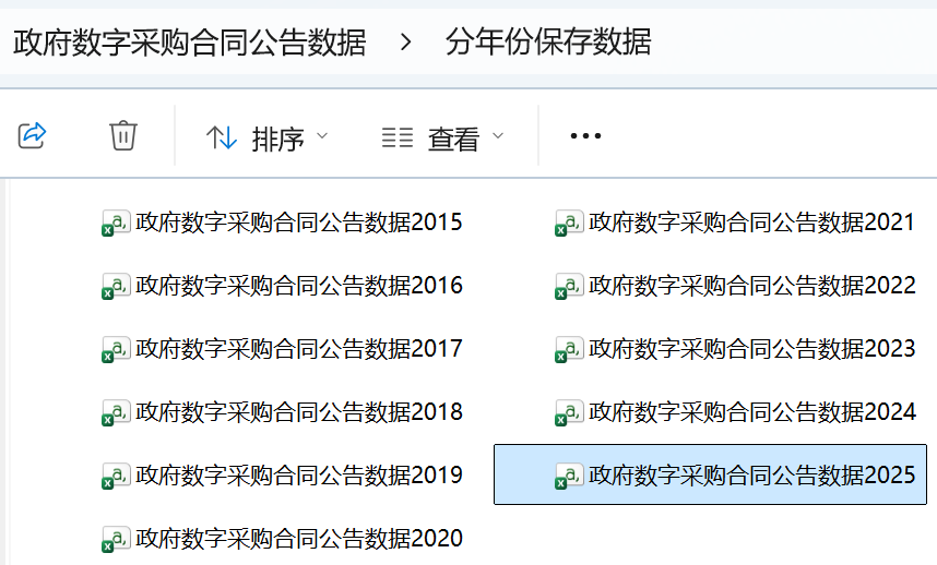 2政府数字采购合同-分年拆分版